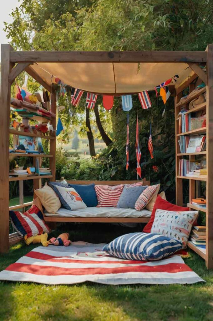 How to Create Cozy Outdoor Reading Nooks for Kids in 10 Easy Steps 8 canopy outdoor reading space for kids