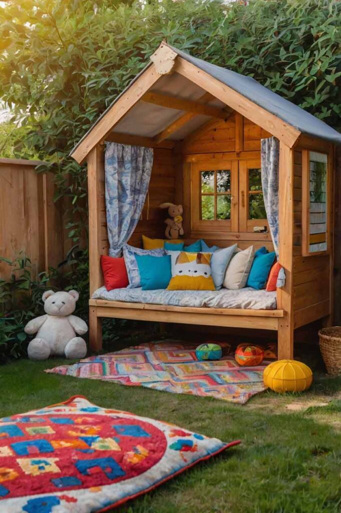 How to Create Cozy Outdoor Reading Nooks for Kids in 10 Easy Steps 5 garden hut reading nook for kids