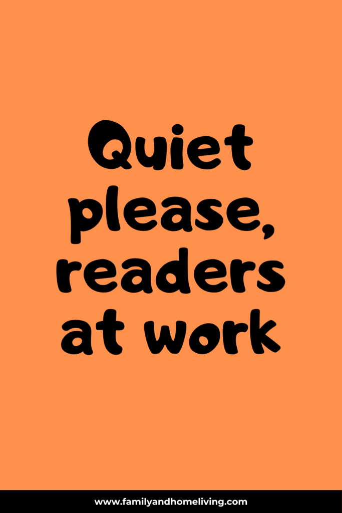 quiet readers at work