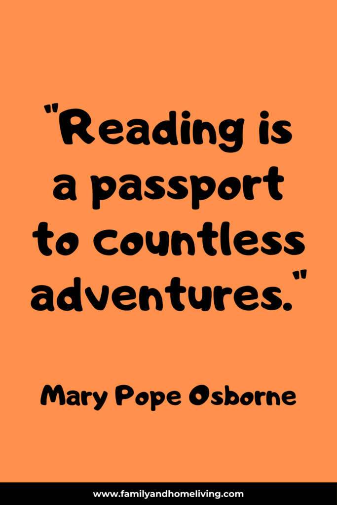 reading is a passport to countless adventures